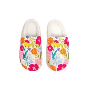 Flower Bloom Slippers | Fuzzy Non-Slip Slippers - Warm Cozy Soft Lightweight Slipper – Cute Home Slippers – Indoor & Outdoor Use - Unisex Slipper