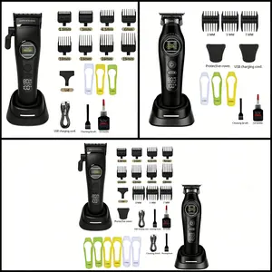 Men's Hair Trimmer Meg-898+888s, Large Capacity Battery Long Lasting, Stainless Steel Blades Smooth Cut, Easy Operation, Low Noise Design