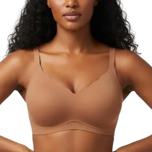 HSIA Elle AllDay Comfort Wireless Buttery Soft Jelly Seamless No Underwire Full Coverage Supportive T-shirt Bra Everyday Bra