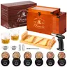 Electric Old Fashioned Smoker Kit - 2-in-1 Cocktail & Food Flavor Infuser, Built-In Smoke Chamber & Storage, Wood Premium Box, Bamboo Tray, Butane Torch, No Batteries, Cleaning Brush, Fast Smoking, Ideal Christmas/Birthdays Gift for Bourbon Lovers
