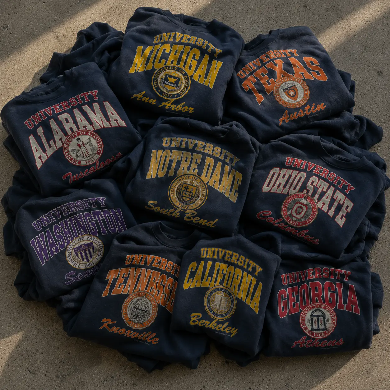 Vintage University Crewneck Sweatshirt, Retro College Graphic Pullover, Distressed Washed Black Sweatshirt, Classic Campus Spirit Crewneck, Heavyweight Fleece Unisex Streetwear, Cozy Alumni Gift, Vintage Collegiate Apparel