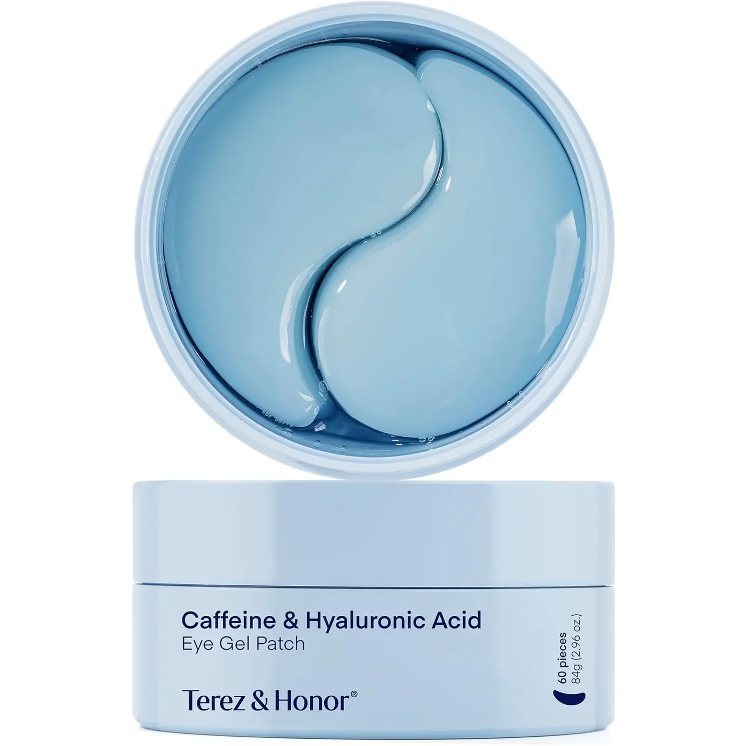 Terez & Honor Under Eye Patches for Dark Circles, Puffiness & Eye Bags with Caffeine, Hyaluronic Acid & Niacinamide – Korean Skincare, 30 Pairs