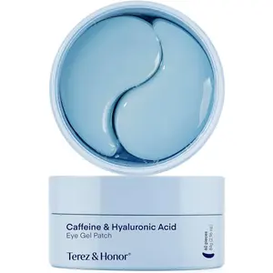 Terez & Honor Under Eye Patches for Dark Circles, Puffiness & Eye Bags with Caffeine, Hyaluronic Acid & Niacinamide – Korean Skincare, 30 Pairs
