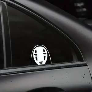 No Face Anime Peeker Vinyl Decal Sticker Laptop Car Window Bumper Notebook Waterproof Cute Ghost Character Sticker