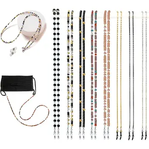 Eyeglass Chain,8 Pcs Beaded Eye Glasses Strap Holders around Neck For Women