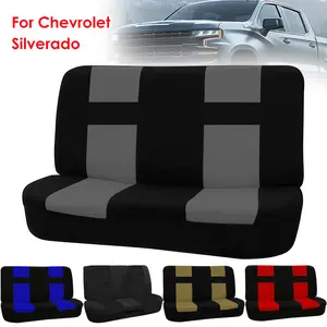 For Chevrolet Car Seat Covers, Truck Saddle Blanket Bench Seat Cover, Breathable Cloth Car Seat Protectors, Universal Fits Full Size Pickup Trucks