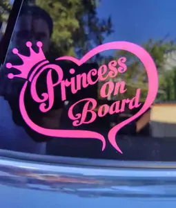 1pc Baby Cartoon Car PVC Self-Adhesive Car Sticker