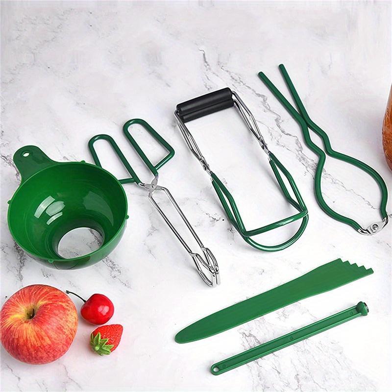 Ultimate 6PC Stainless Steel Canning & Fermentation Kit – Complete Beginner Set for Homemade Pickles, Kimchi, Sauerkraut & Mason Jar Preserving, Wide Mouth Funnel Included