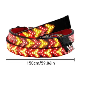 Tailgate Light Bar 60 Inch Light Strip Brake Running Sequential Turn Signal Strip Strobe for Truck Pickup Trailer Van Car