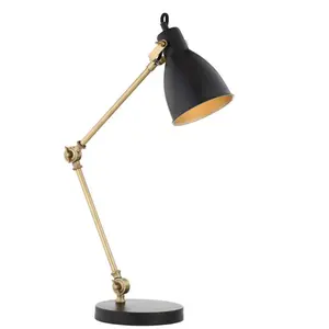 JONATHAN Y Edison Modern Metal LED Task Lamp; for Living Room,Bedroom, Kitchen, Office