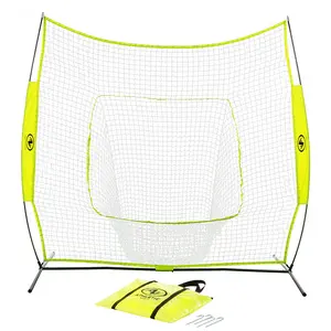 7ft x 7ft Hit Pitch Training Net for Baseball Softball Protective Screens, New, 11.02lb