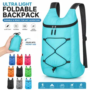 1pc Ultra-Light Foldable Backpack, Durable Daypack for Outdoor Travel And Sports, Outdoor Camping Cycling Backpack, Folding, for Men And Women