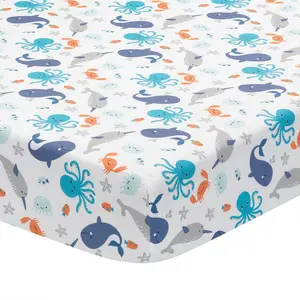 Bedtime Originals Whales Tale Sheet