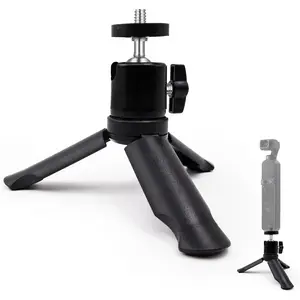 Mini Travel Tripod for   Pocket 3 & 2, 1/4"-20 Threaded Foldable Tabletop Stand with 360? Tripod , Compatible with  Pocket 3 & 2, Cameras & Smartphones