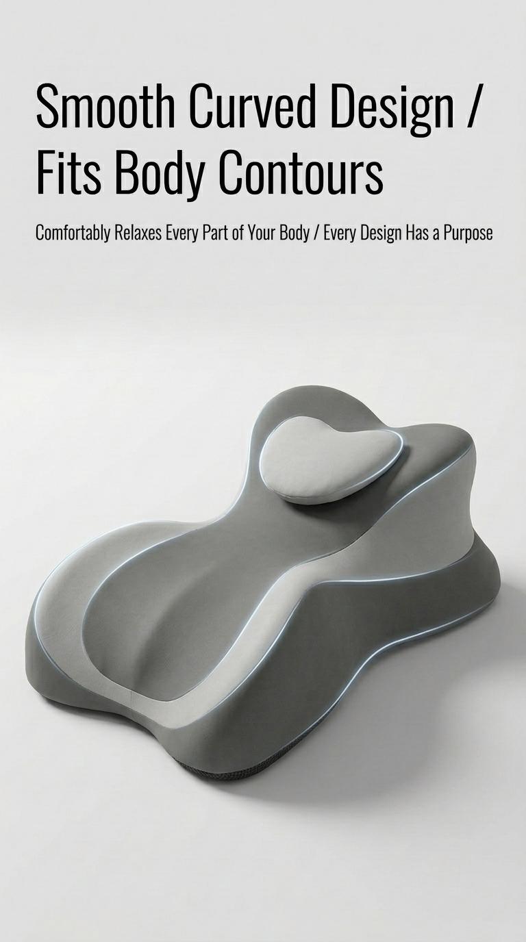 Ergonomic Face Down Bed Pillow - Cooling Memory Foam Cushion with Firm Memory Foam Cushioning, Adjustable Neck Supportive Bolster for Reading, Phone Use, Machine Washable,back to school,back to school shopping,home decor Ergonomic Face Down Bed Pillow - Cooling Memory Foam Cushion with Firm Memory Foam Cushioning, Adjustable Neck Supportive Bolster for Reading, Phone Use, Machine Washable,back to school,back to school shopping,home decor