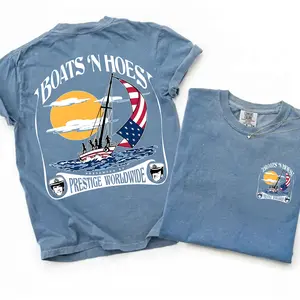 [Comfort Colors] Boats and Hoez Tee, Step Brothers Movie T-Shirt, Boats 'N Hoes Summer Vibe Shirt, Gift For Fans, Funny movie, MADE IN USA