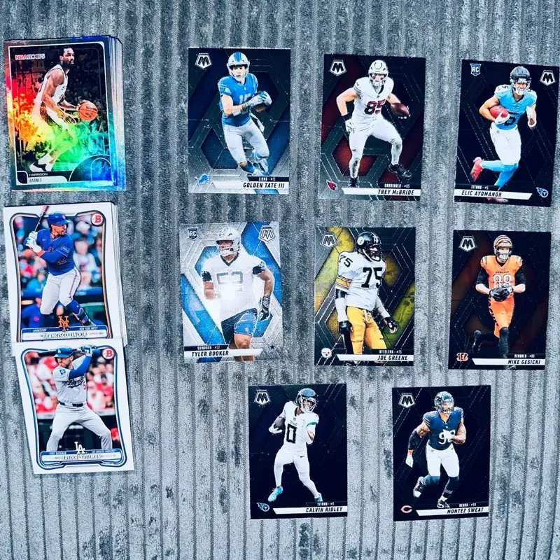 MLB & NBA & NFL BOWMAN 26, NBA HOOPS 26, MOSAIC 2025 BUNDLE PACK OF 22 NBA CARDS, 8 NFL CARDS, Mega Prizm Draft Picks Box Break