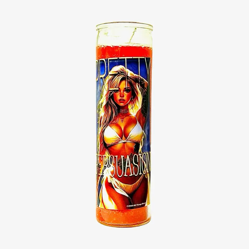 Pretty Persuasion Candle for Attractive & Desirable Impressions | Glamour Magic for Dates & Job Interviews