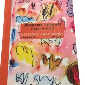 Work First Then Art Soft Cover Notebook & Sketchbook