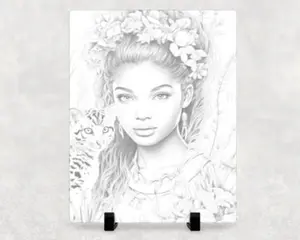 Inspire Graphics918 Paint N Sip Pre-drawn art canvas