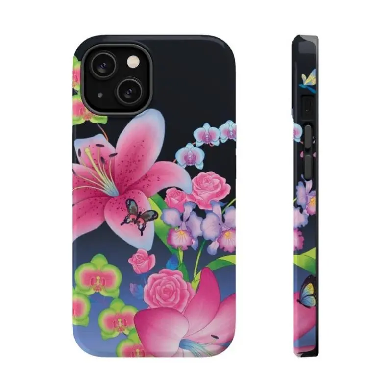 Cute Y2k Floral Butterfly Smartphone Case - Cellphone Shell, Handheld Device Accessory Compatible with iPhone 11,12,13,14,15,16,17 Pro Max, Air, Plus