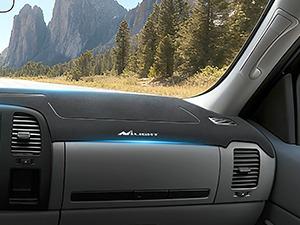 Nilight Dash Cover for 2007‑2013 Chevy Silverado / GMC Sierra 1500 2500 3500, Suede Dashboard Mat Sunshade Glare Dashboard Protector Truck Interior Accessories Black