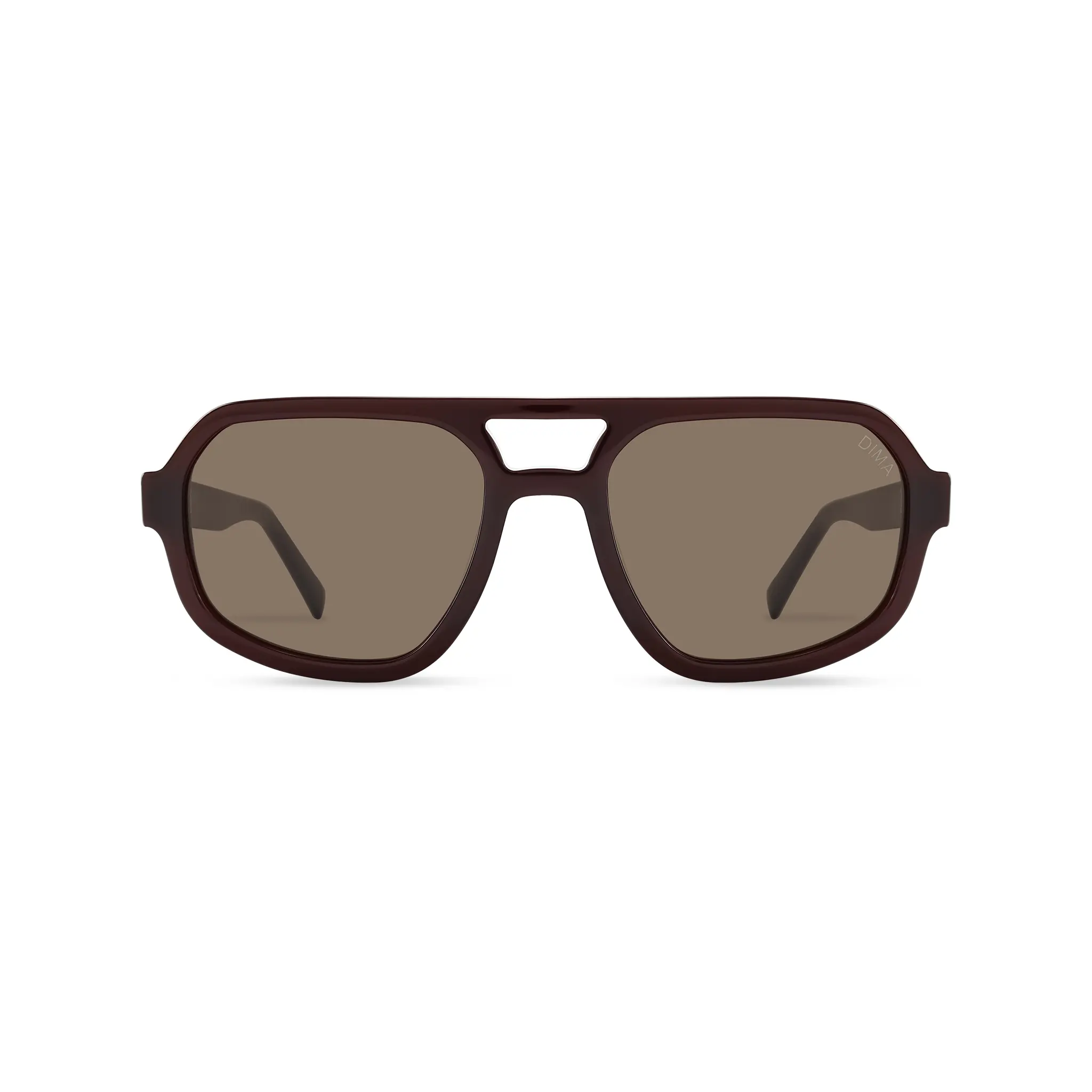 DIMA Naomi Unisex Casual Sunglasses, Modern Bio-Acetate Statement Pilot Frame with Gradient Lenses - UV400 Protection, Stylish Accessories for Outdoor Travel, Aviator, Statement Frame Glasses, Eco-Friendly, Trendy Frames Sunglasses