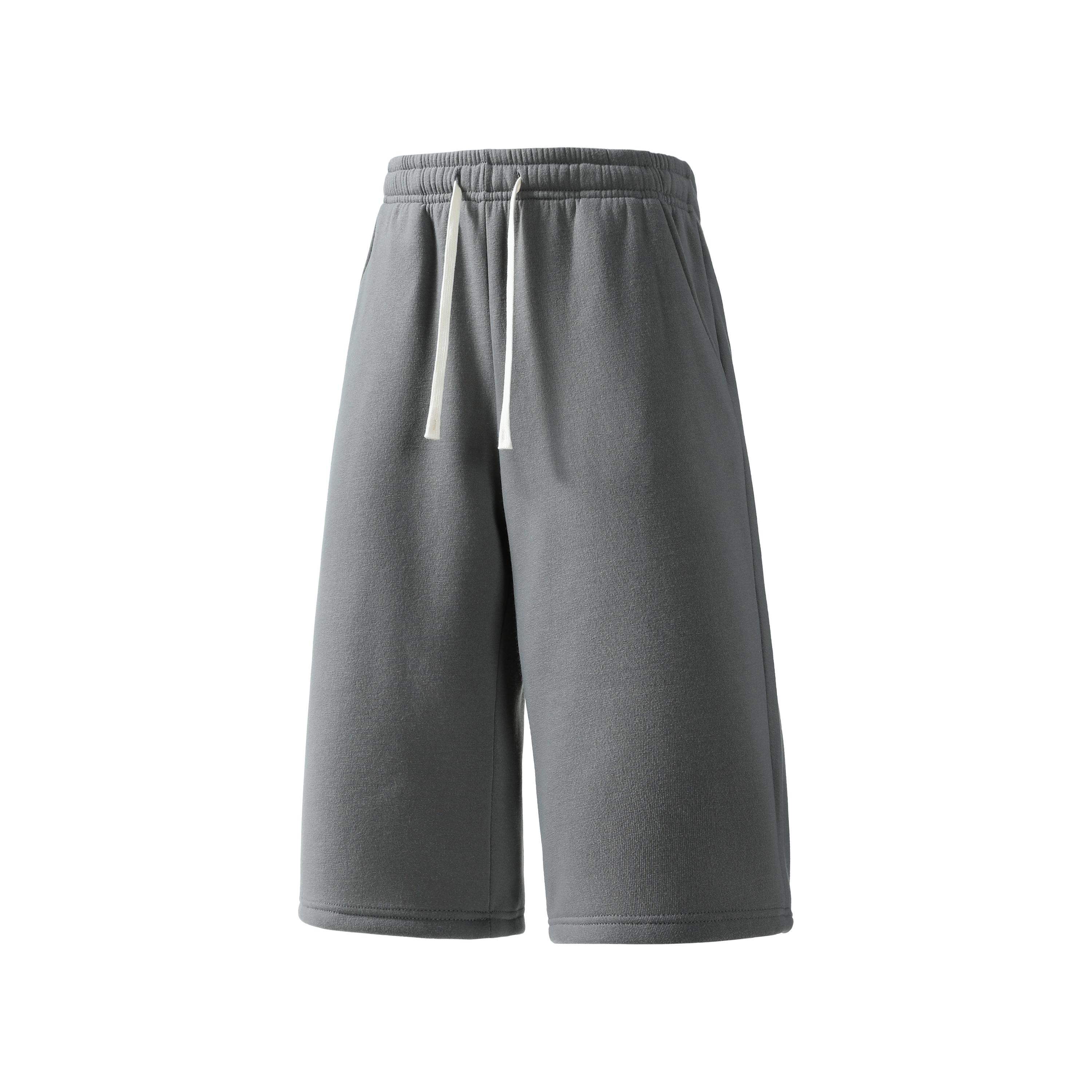 Summer Vibes 2-Pack Men’s Casual Knee-Length Sweat Shorts, Elastic Waist with Drawstring, Breathable Fabric, Suitable for Sports and Everyday Use, Comfortable Lounge and Streetwear Shorts for Men