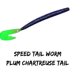 Plum Crazy speed tail worm