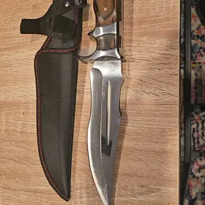 Outdoor Camping Knife,Steak Knife,High-Carbon Steel,Wooden Handle,Camping Gear,Travel Essential,for Camping,Fishing,Hiking,Gift for Men