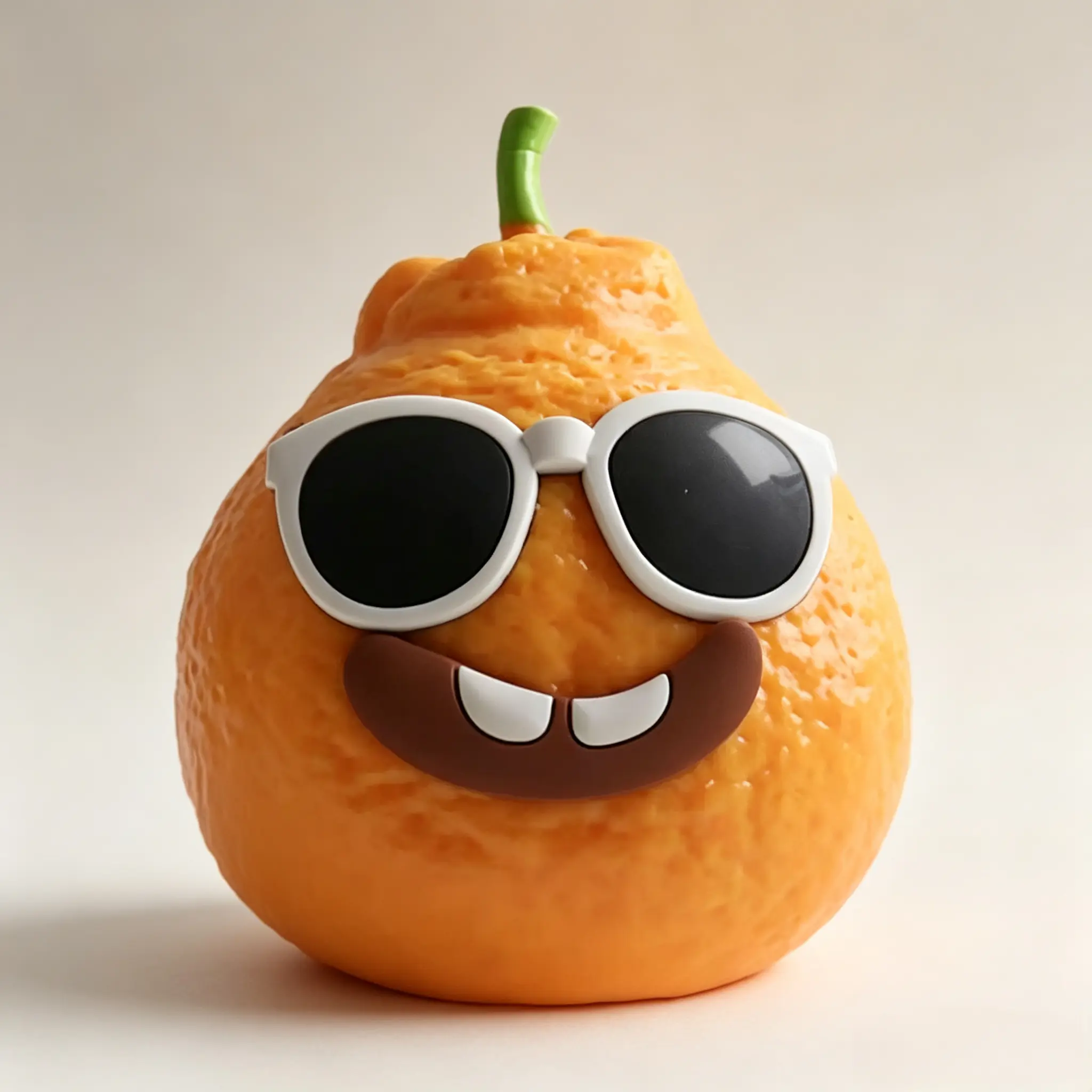Orange-Shaped Slow-Rising Stress-Relief  Toy with Sunglasses; Soft   Toy; A Fun and Safe Gift for Children, Teens, and Adults. Squeeze Sensory