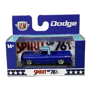 M2 Machines 1976 Dodge D100 Spirit Of 76 Blue Pickup Truck Limited Edition