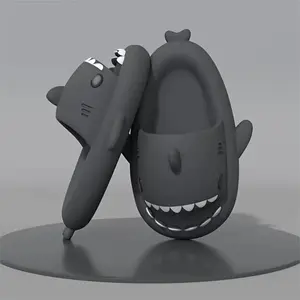 SANPON Men's And Woman's shark Holiday Vacation Casual Comfortable Slippers for Indoor Outdoor Lightweight Shoes for Daily & Back To School Soft Eva Material