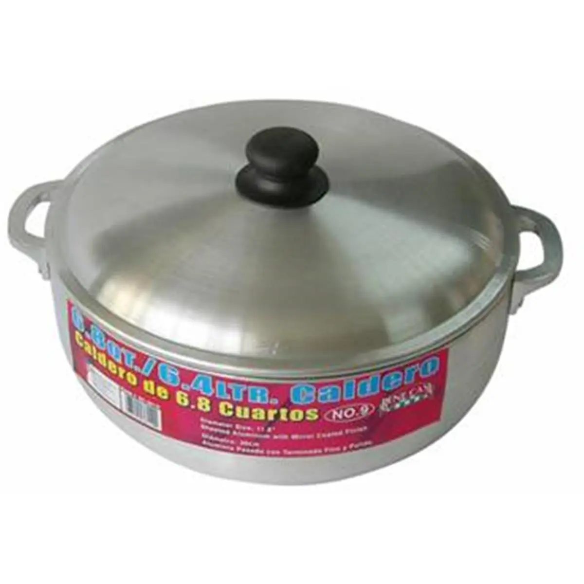 212 MAIN Polished Finish Aluminum Nonstick Stockpot - BC-17300 Model Kitchen Cooking Cookware, 11.3-Qt (10.7L) Capacity with Included Lid