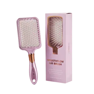 [RUBY VIBE CO] SmoothFlow Air Cushion Hair Brush Gentle Detangling & Scalp Massage for Thick Long Hair
