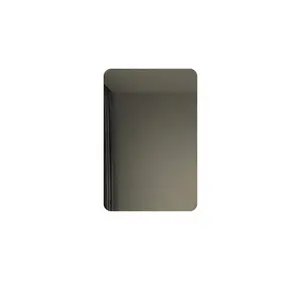 Glass smart mirror touchscreen square wall-mounted bathroom mirror LED lighted makeup mirror