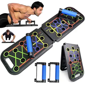 Push Up Board Fitness, Foldable 20 in 1 Push Up Bar at Home Gym, Multi-Functional Pushup Stands for Chest Muscle Exercise, Pushup Stands for Strength Training Portable Exercise Equipment for Men & Women Weight Bench Pelvic Steel pro