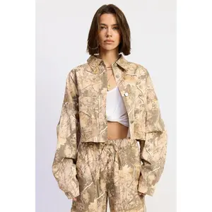 WOODLAND CAMO OVERSIZED JACKET