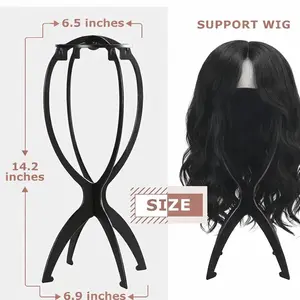 Wig Holder Stand 14.2" Tall Open-Frame Support for Secure Styling & Ventilation Sturdy Tripod Base Ideal for Synthetic & Human Hair Wigs