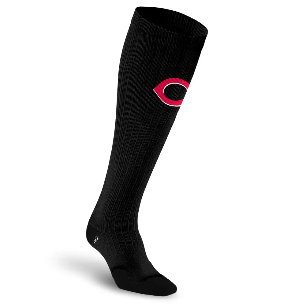 MLB Black Compression Socks, Cincinnati Reds