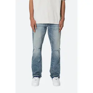 mnml B615 Knee Hole Flare Denim - Blue