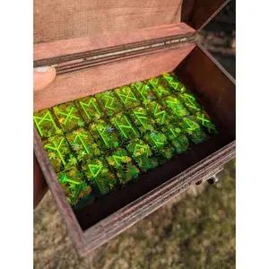 Marijuana Glitter Runes / Stoner / Elder Futhark Runes / Stoner Runes for Witches / Cannabis Lover / Weed Gifts