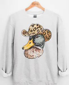 Faux Jewel Howdy Duck Graphic Top