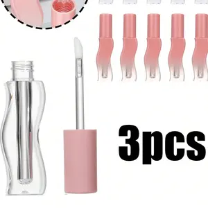 Round Lipstick Tube, Mini Lip Gloss, Reusable Sample Tube, Rubber Lining, Travel Essential, Liquid Eyeliner Mascara Lipstick Bottle