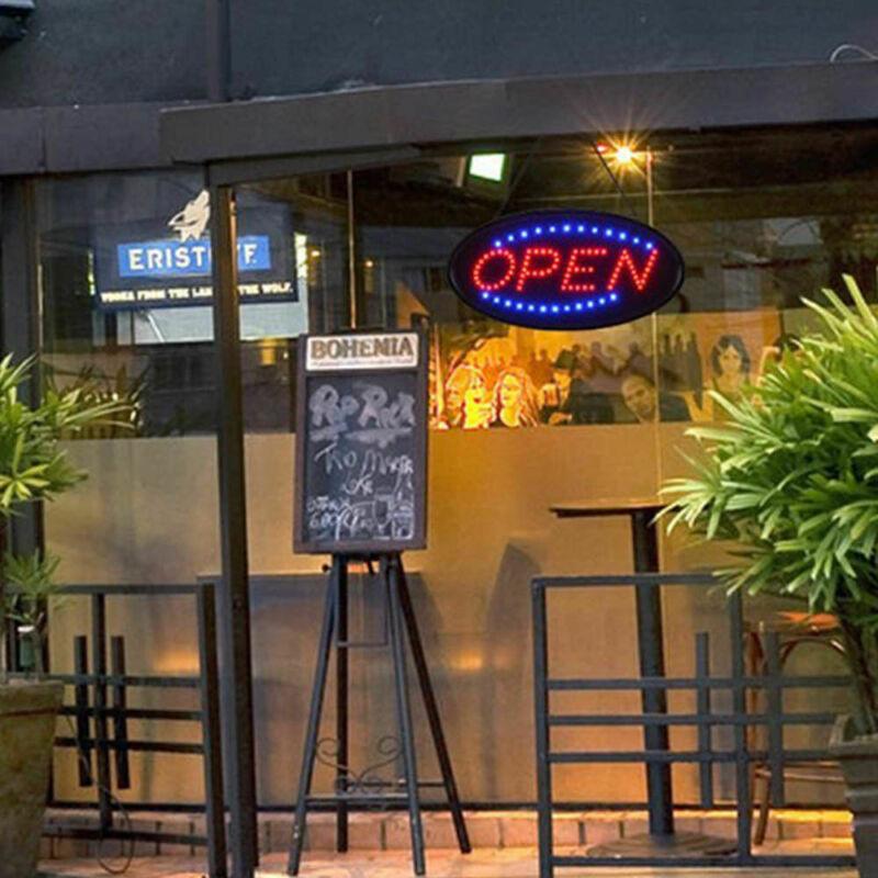 Animated Motion Ultra Bright OPEN Business Sign Store LED Neon Light with ON/OFF