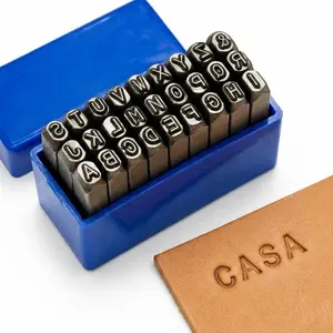 Heavy Duty Letter Punch Set for Metal and Leather Crafts, Alphabet Stamping Tool Kit for Jewelry & Woodworking