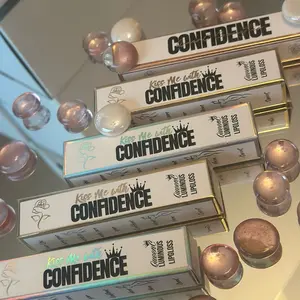 Lip Gloss Bundle 5pc set CONFIDENCE Makeup Cosmetic Glossy Lipstick Lip Care