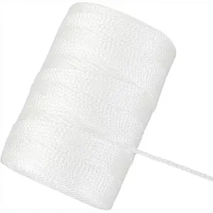 Braided Mason Line #18 500 Ft Length String for Gardening & Construction White Nylon Durable Anti-Corrosion Twine