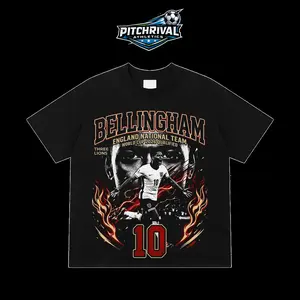 Vintage England Bellingham Graphic Tee – Jude Bellingham Retro Bootleg Shirt, 100% Cotton Oversized Streetwear, England National Team Tournament 2026 2026 Tee, Heavyweight Soccer Fan T-Shirt, Unisex Football Gift Ideas