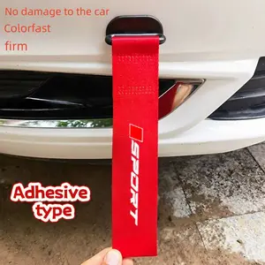 Car Tow Hook Decoration, Fashionable Unique Design, Universal Bumper Sticker, Easy Stick Car Accessory, Front Bumper Ribbon Decor